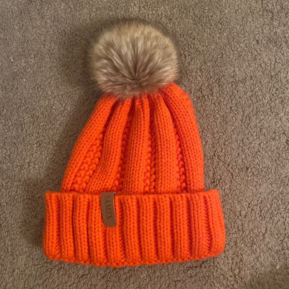 Orange beanie